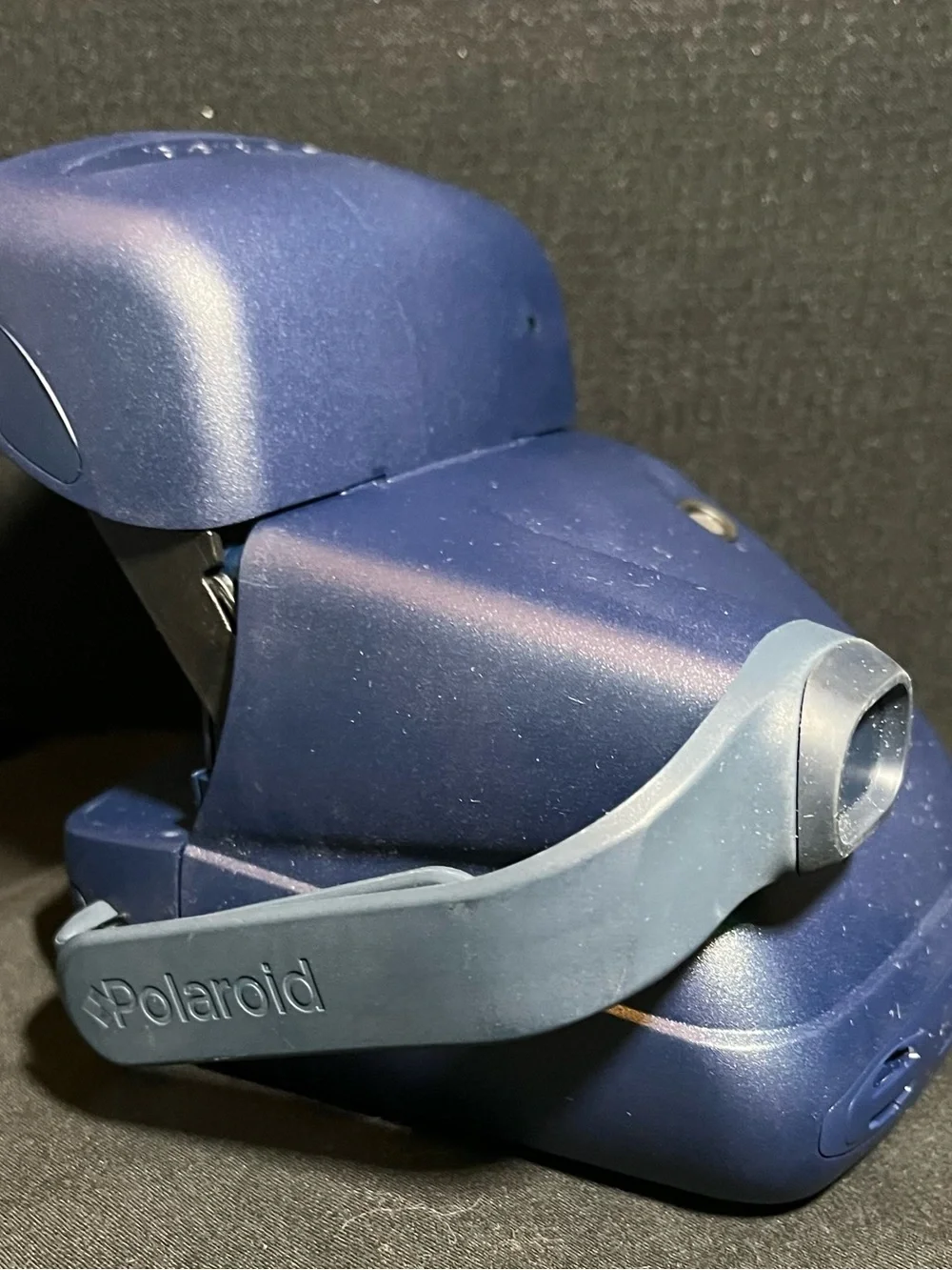 Polaroid 600 Instant Camera - Dark Blue with Yellow Accents
